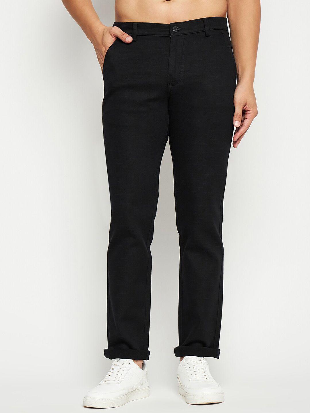 tng men slim fit mid-rise regular trousers