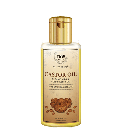 tnw - the natural wash castor oil for hair and skin | organic virgin cold pressed oil 100ml