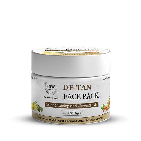 tnw - the natural wash d-tan face pack for glowing & brighteninging skin | effective tan removal face pack | anti-tan face pack with orange extract