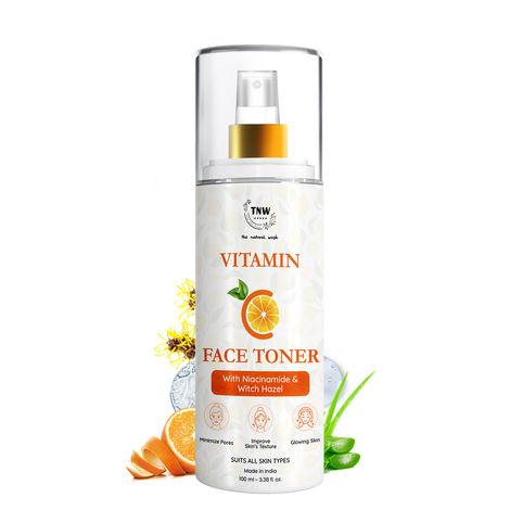 tnw -the natural wash vitamin c toner with niacinamide & witch hazel | for hydrating skin & minimizing open pores