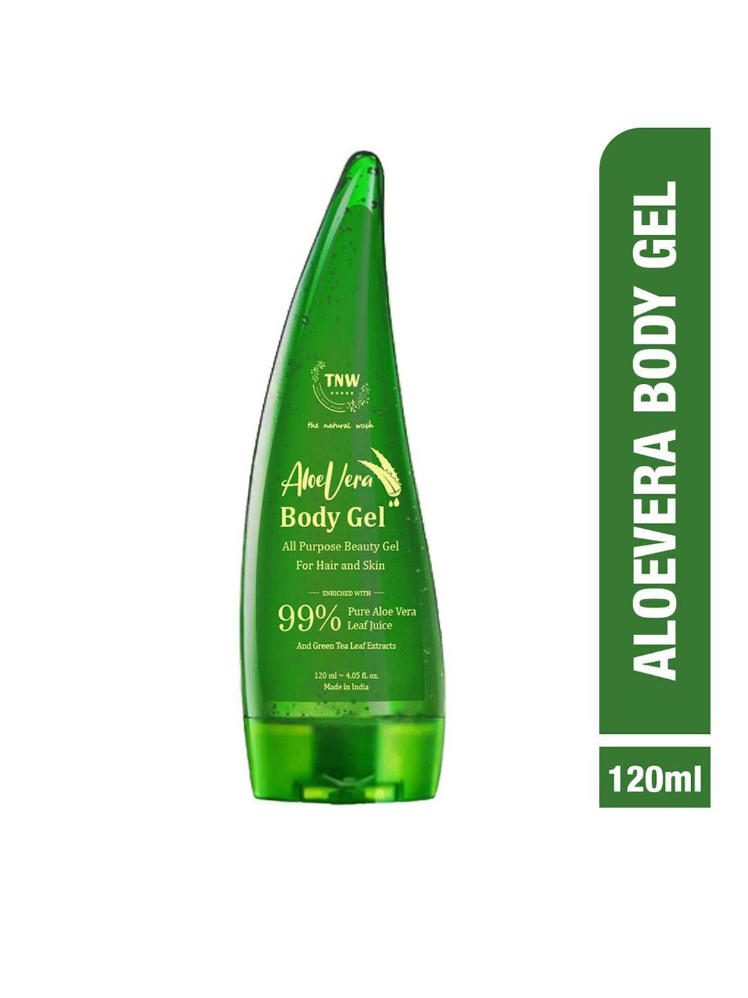 tnw the natural wash aloe vera body gel with green tea extracts - 120 ml
