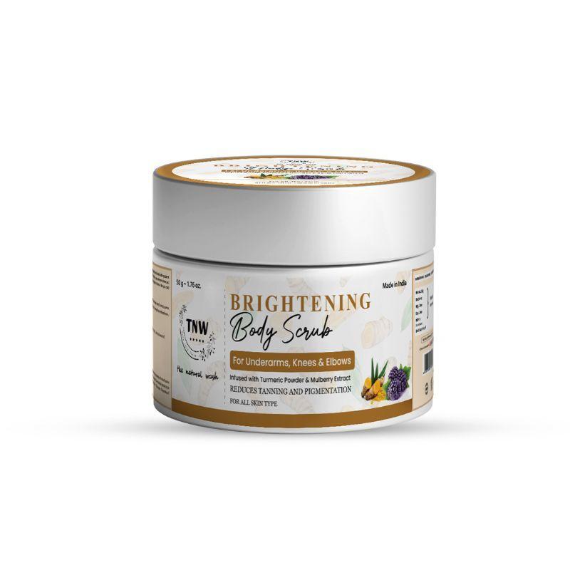 tnw the natural wash brightening body scrub with turmeric extracts and mulberry extracts