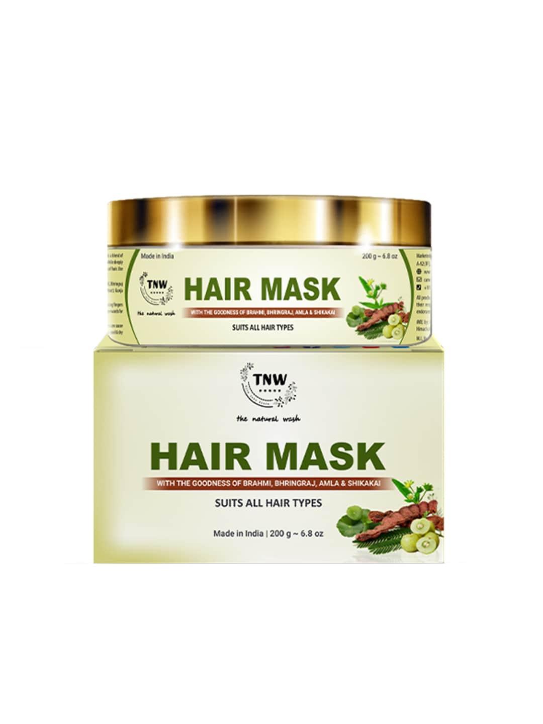 tnw the natural wash hair mask with amla bhringraj & shikakai for dry & damaged hair 200g