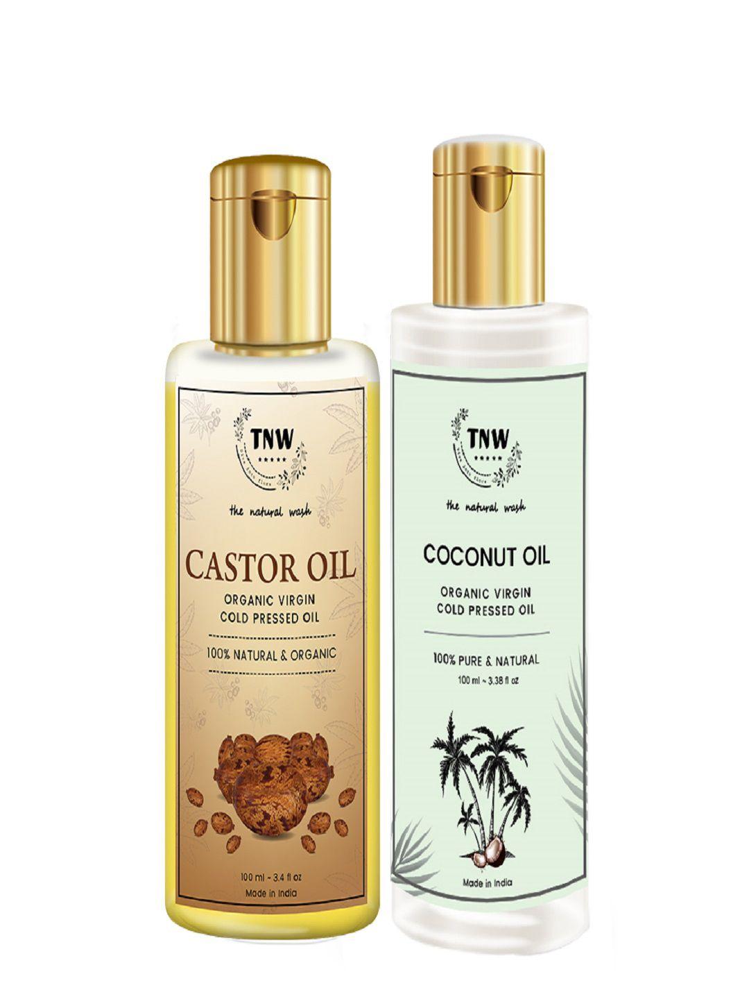 tnw the natural wash pack of 2 coconut oil castor oil