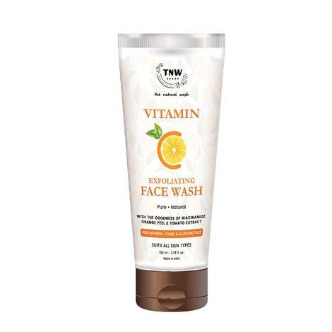 tnw - the natural wash vitamin c exfoliating face wash for refreshed toned & glowing face - (100 ml)