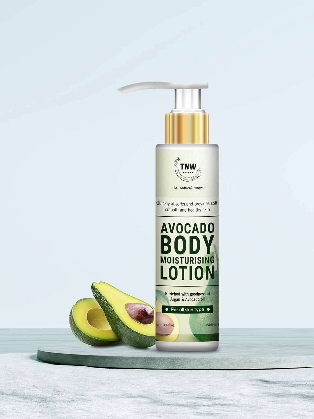tnw the natural wash avocado moisturizing lotion with argan oil 100ml