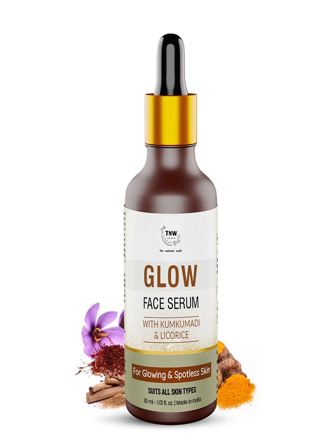 tnw the natural wash glow face serum with kumkumadi & licorice 30 ml