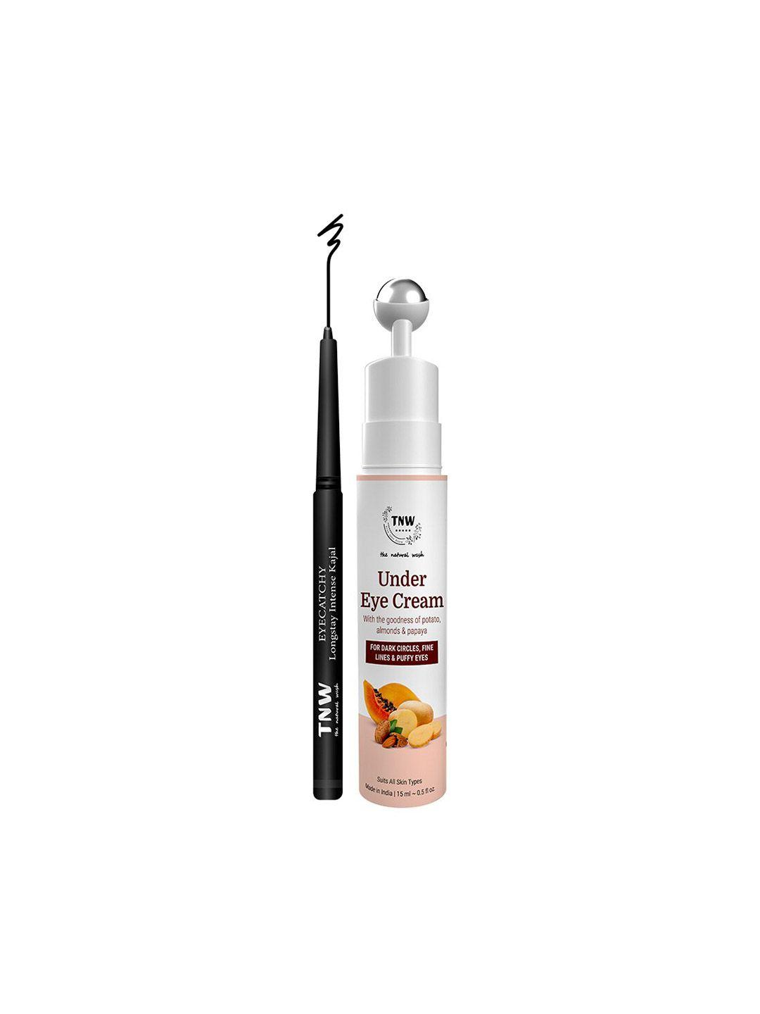 tnw the natural wash intense kajal & under eye cream make up gift set