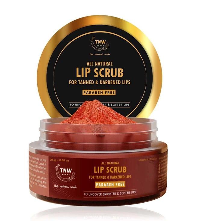 tnw-the natural wash lip scrub with brown sugar - 25 gm