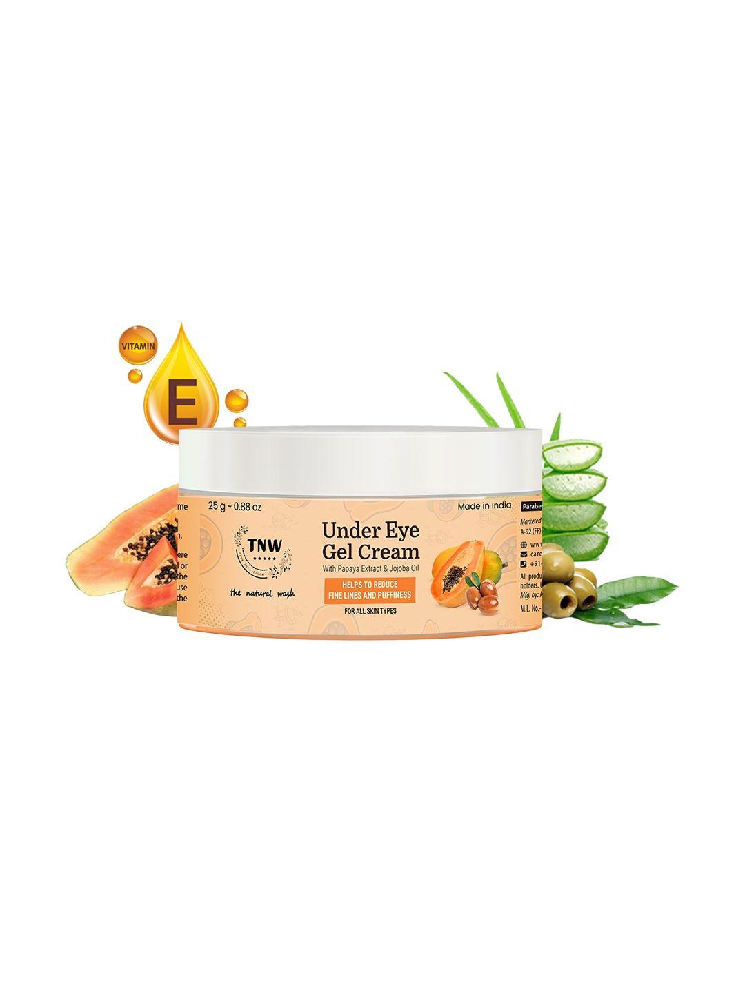 tnw the natural wash papaya extract & jojoba oil under eye gel cream - 25 gm