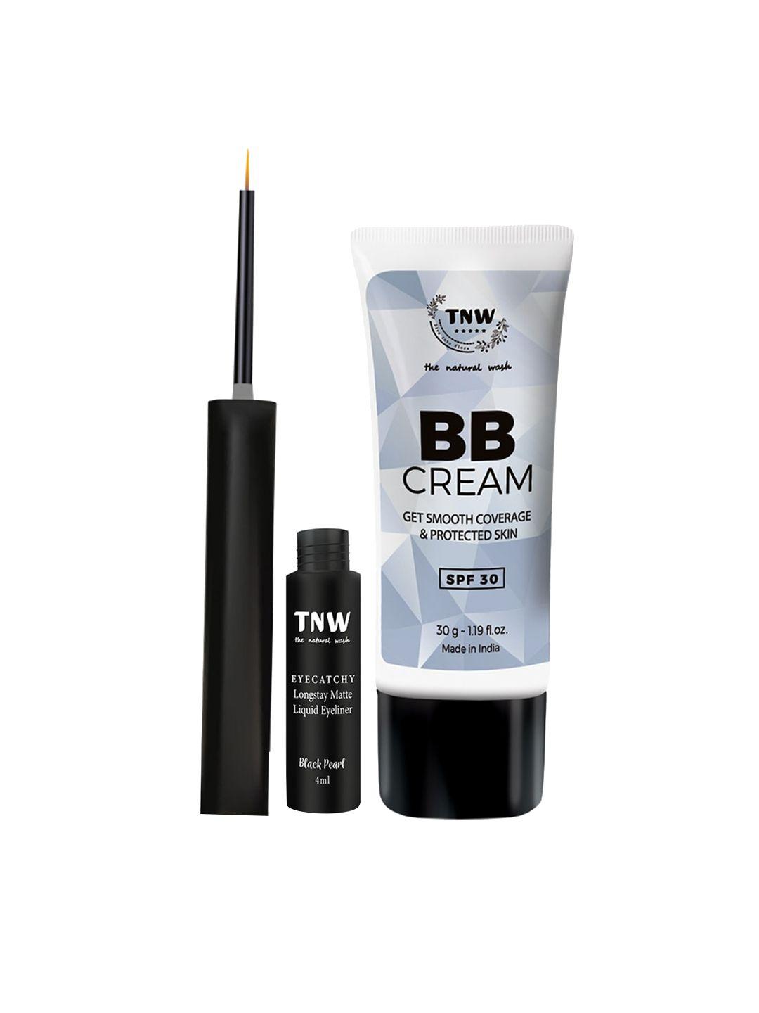 tnw the natural wash set of bb cream 30g & eyecatchy liquid eyeliner 4ml