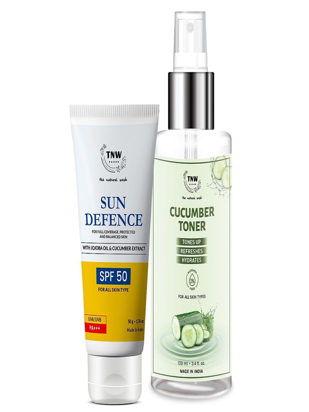 tnw the natural wash unisex cucumber toner + spf 50