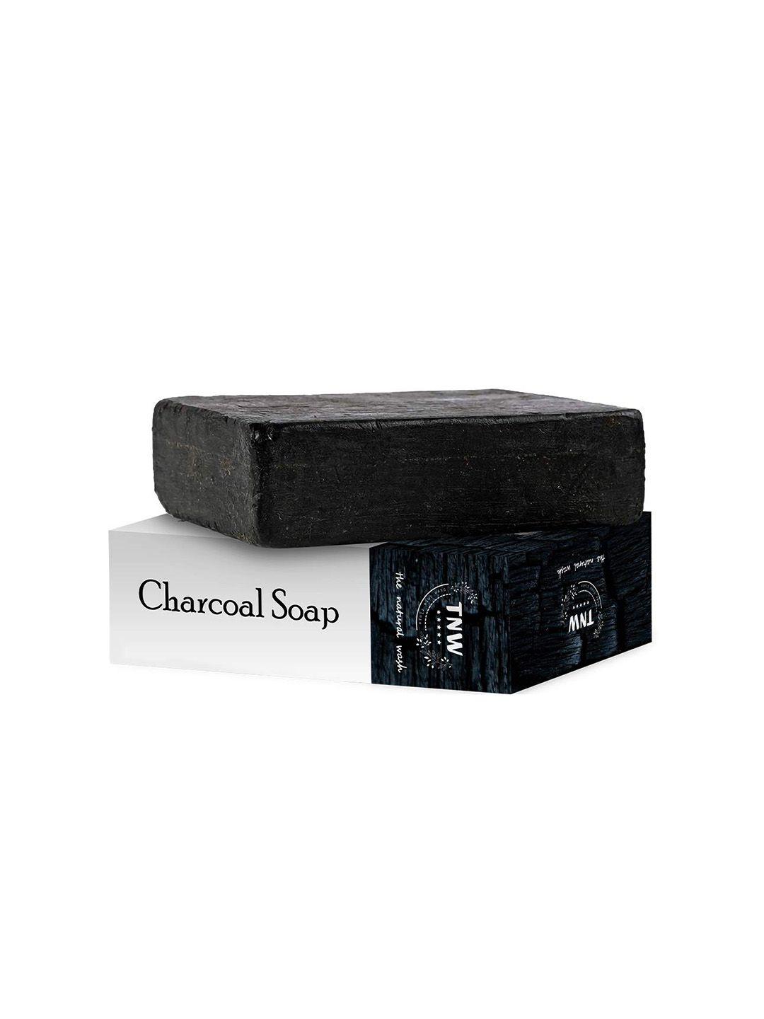 tnw the natural wash unisex handmade activated charcoal soap 100gm