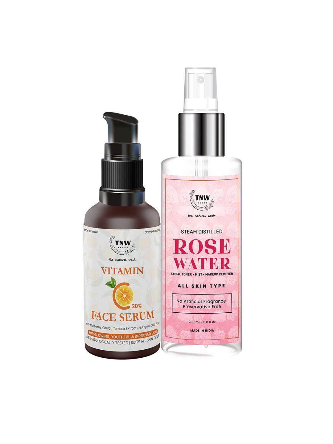 tnw the natural wash unisex vitamin c serum rose water 200ml