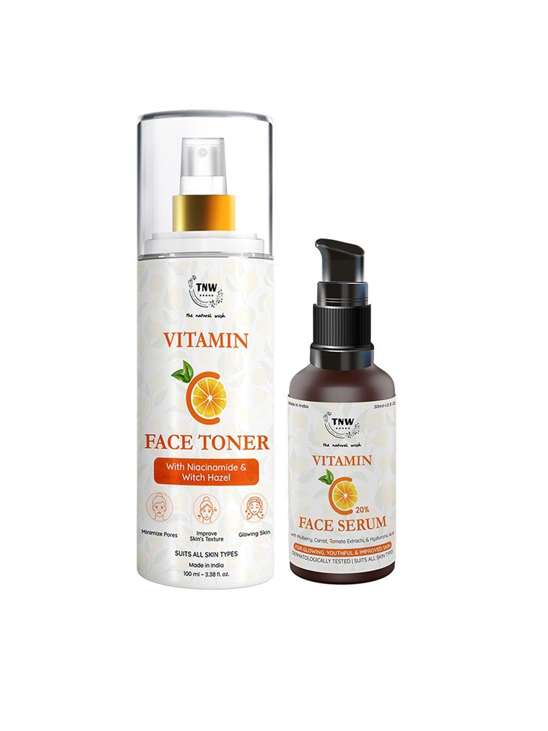 tnw the natural wash vitamin c face toner & vitamin c face serum