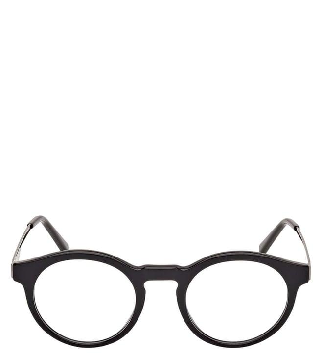 tod's to5305 49 001 black round eye frames for men