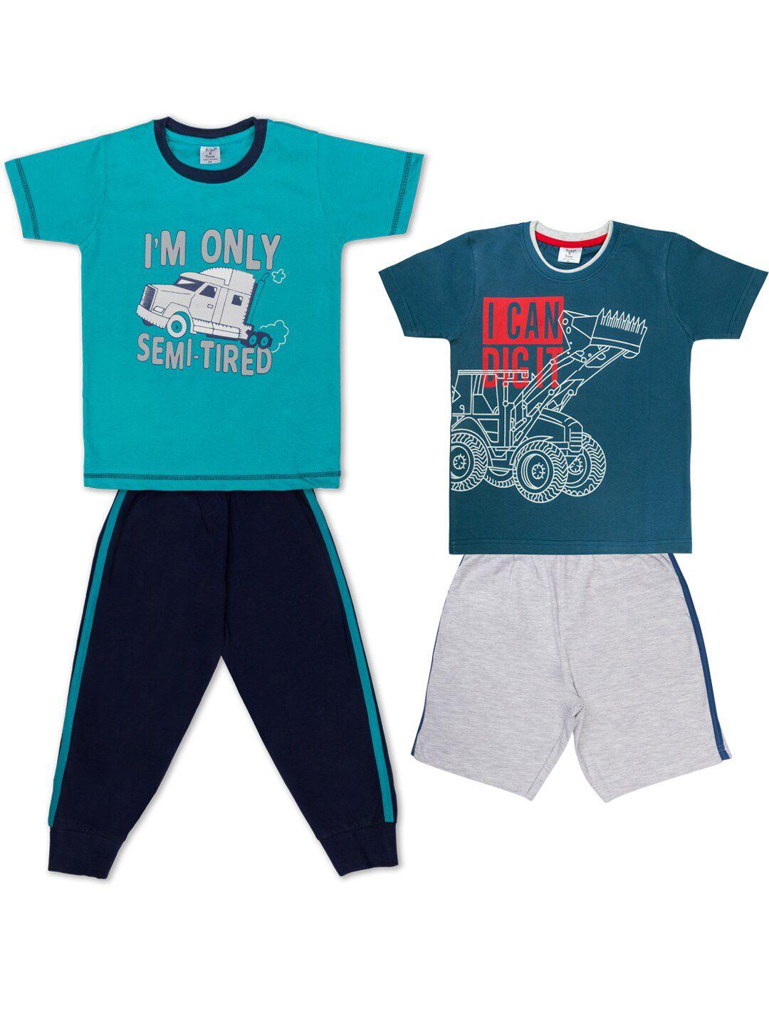 todd n teen boys pack of 2 pure cotton clothing set