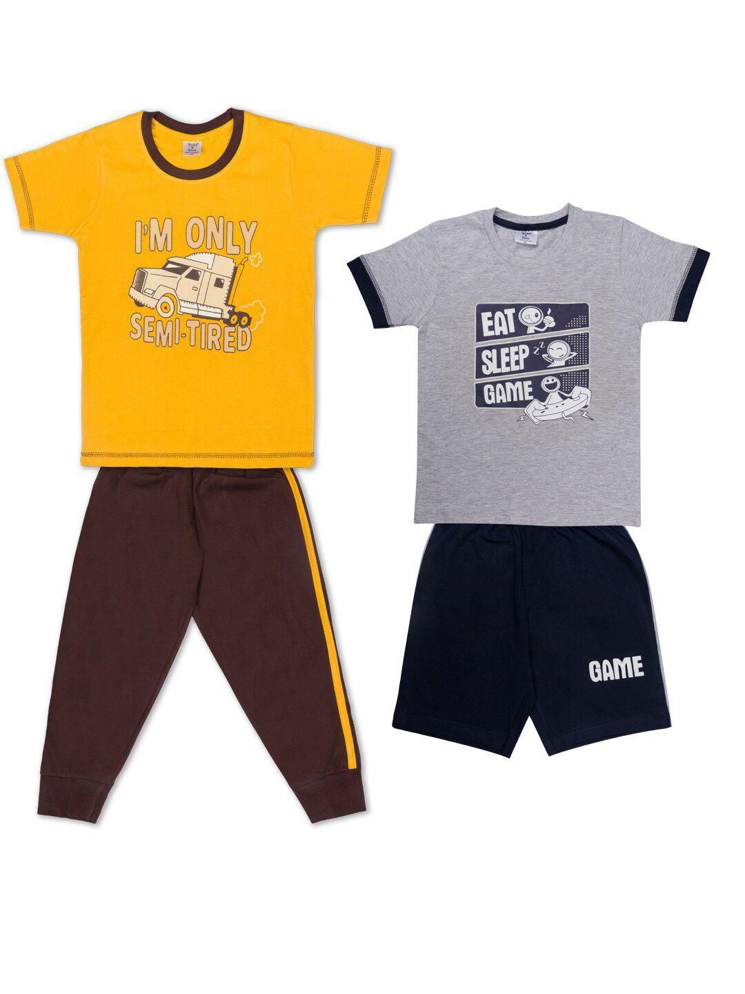 todd n teen boys pack of 2 pure cotton clothing set