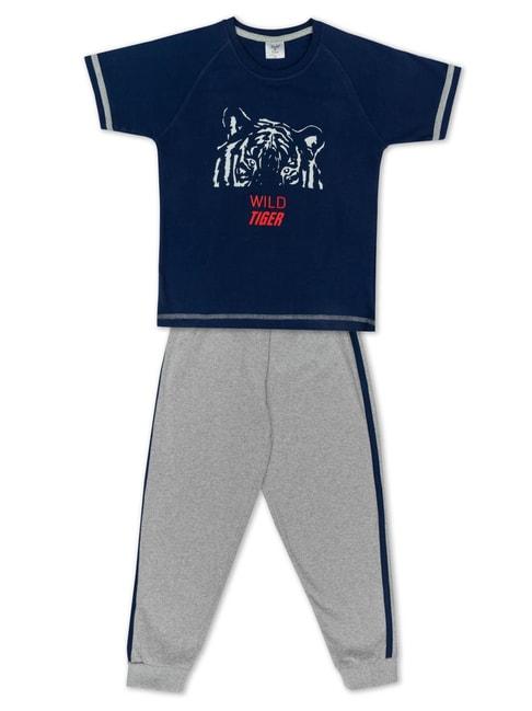todd-n-teen-kids-navy-&-grey-printed-t-shirt-with-pants