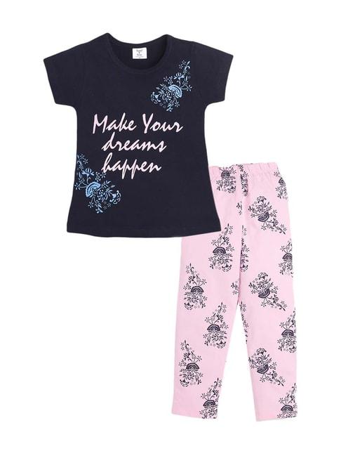 todd-n-teen-kids-navy-&-pink-cotton-printed-t-shirt-&-pyjamas