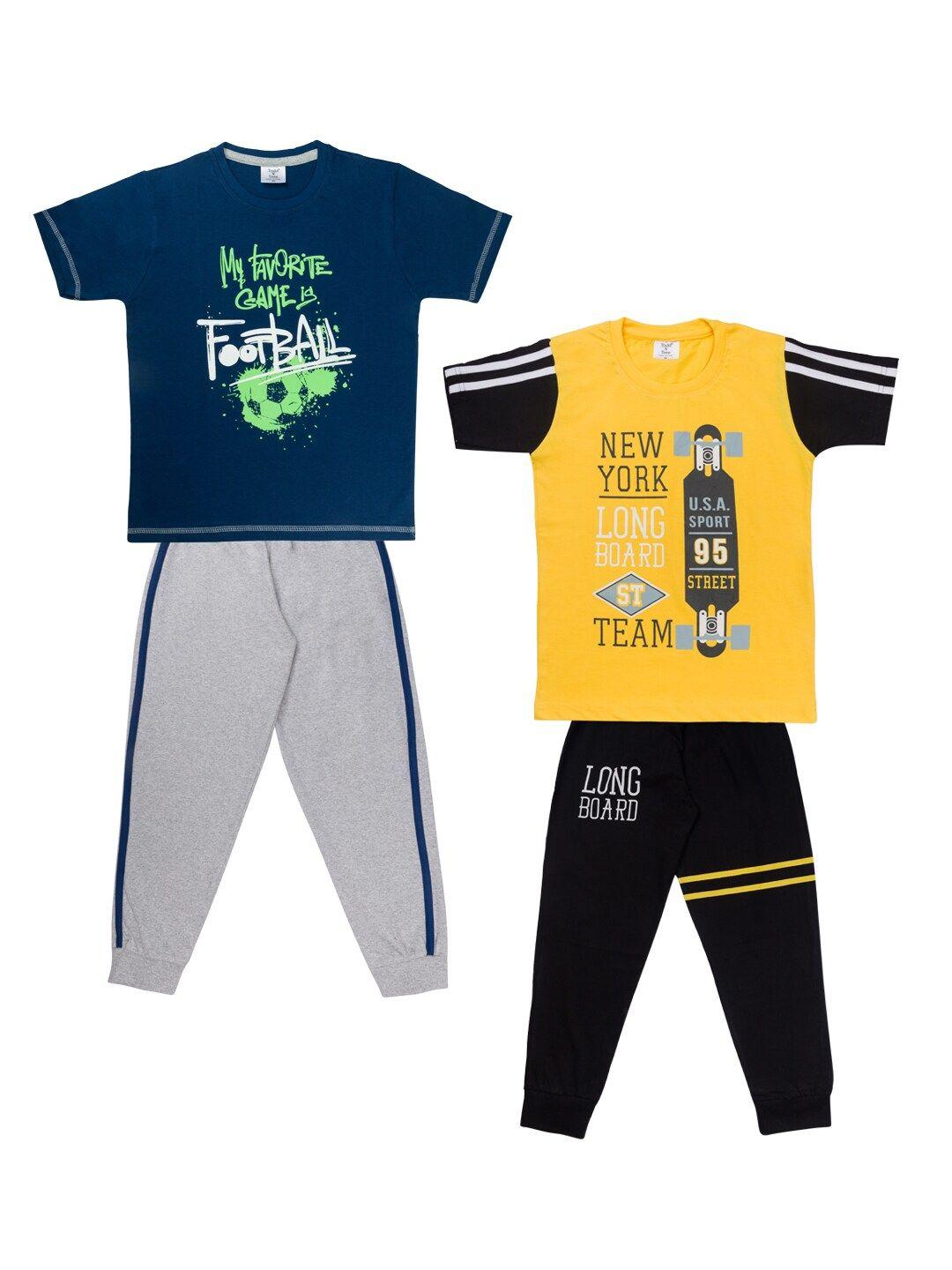 todd n teen boys pack of 2 pure cotton clothing sets