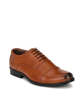 toe-cap formal oxford shoes