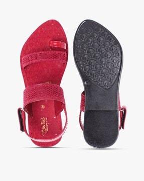 toe-ring slingback flat sandals