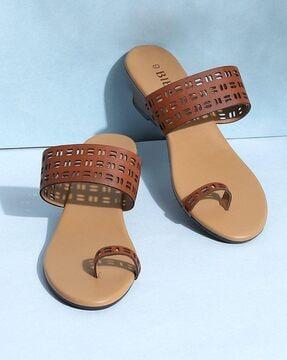 toe-ring slip-on flat sandals