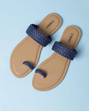 toe-ring slip-on flat sandals