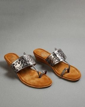 toe-ring slip-on flat sandals