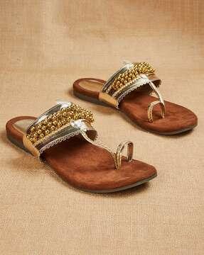 toe-ring slip-on flat sandals