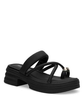 toe-ring slip-on flat sandals