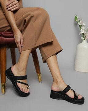 toe-ring slip-on flat sandals