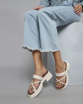 toe-ring slip-on flat sandals