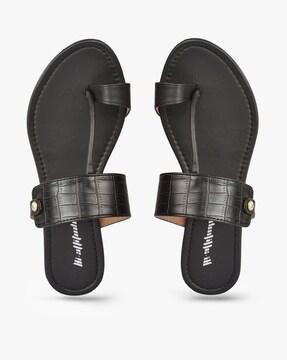 toe-ring slip-on sandals