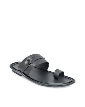 toe-ring slip-on sandals