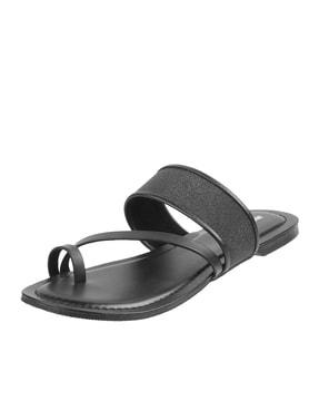 toe-ring slip-on sandals