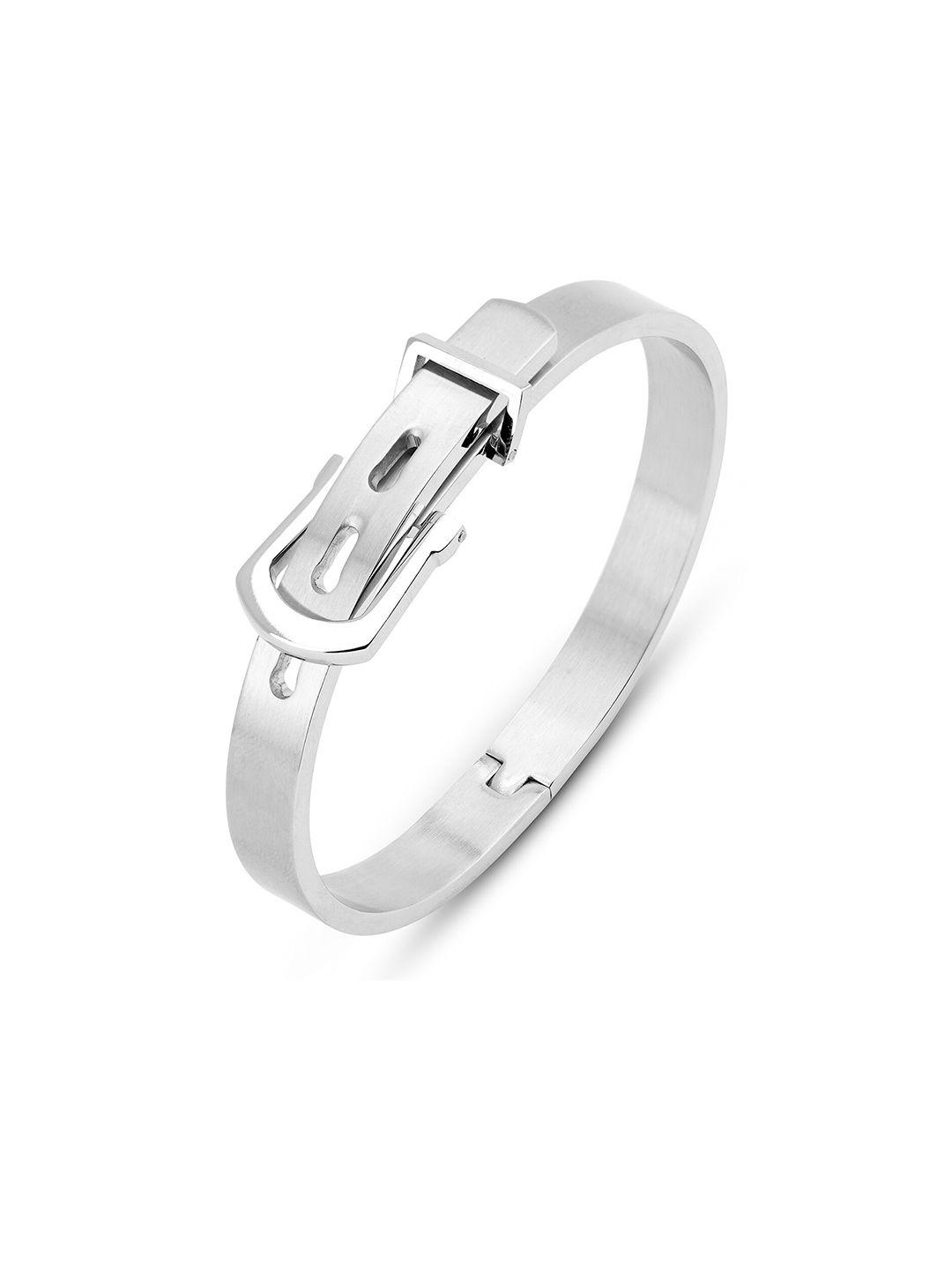 toffcraft men silver-plated wraparound bracelet