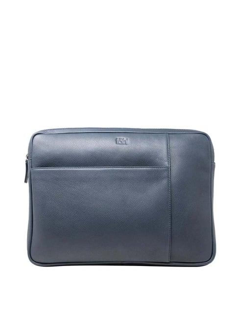 tohl navy solid laptop sleeve