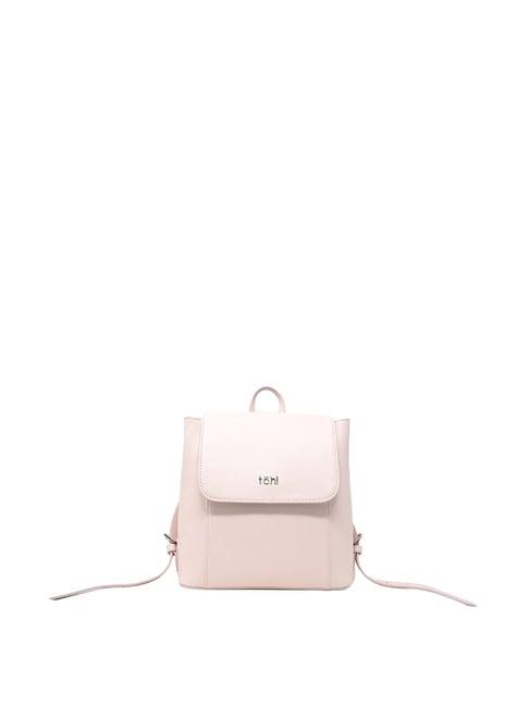 tohl belmont pink leather medium backpack