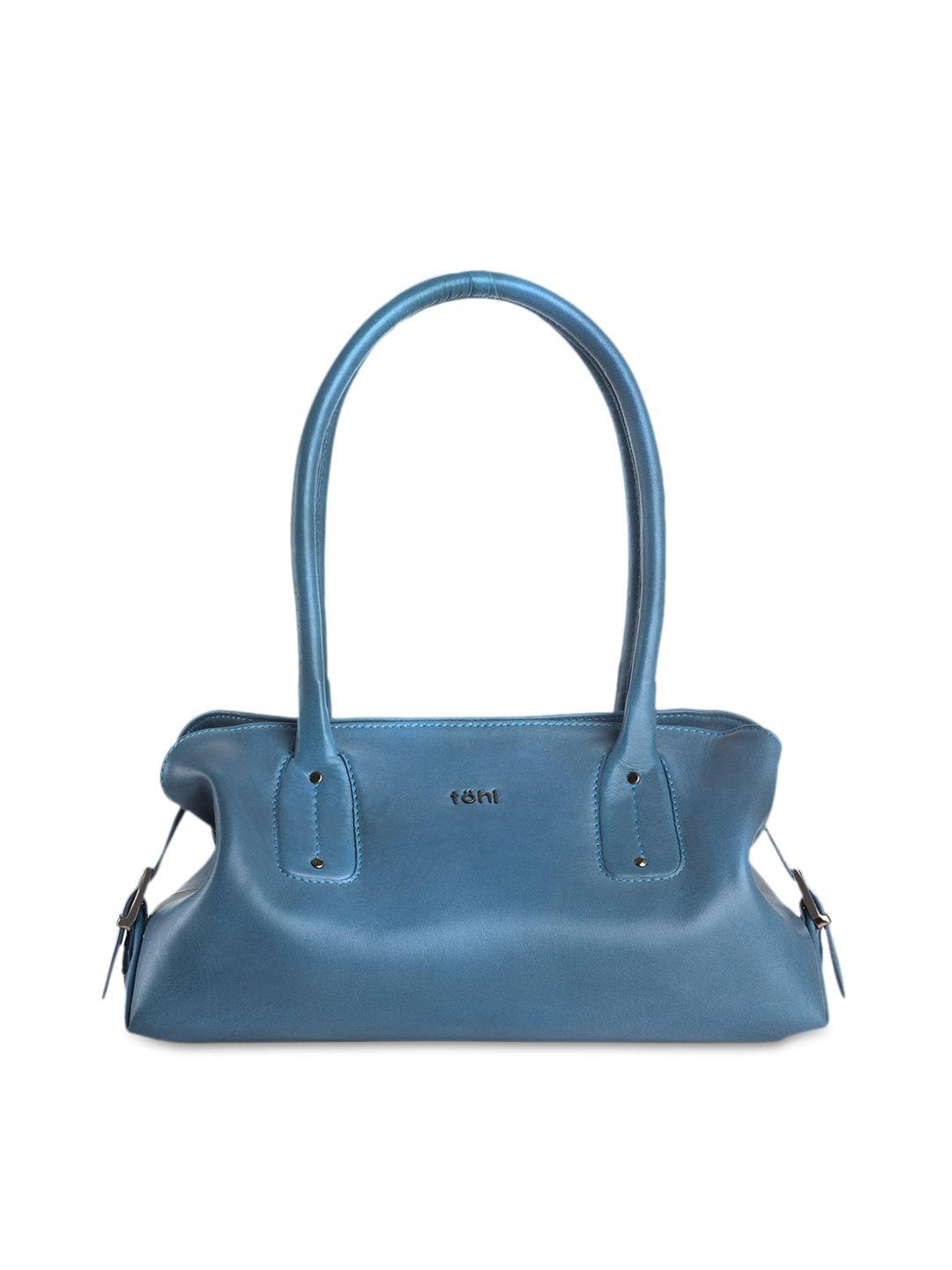 tohl blue solid shoulder bag