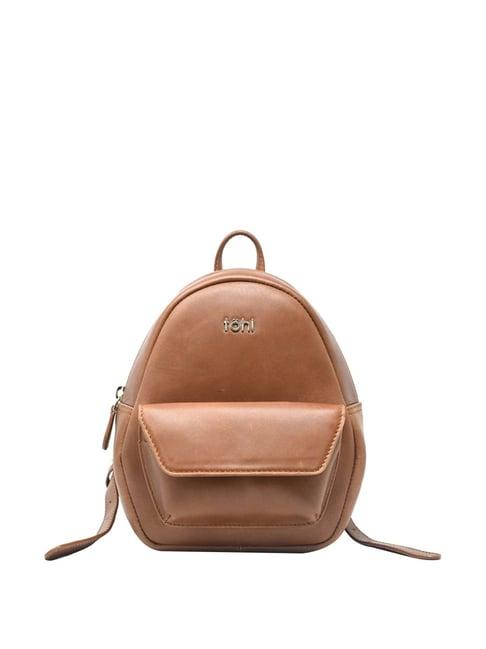 tohl devon tan leather medium backpack