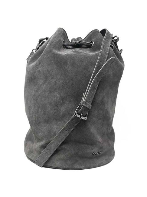 tohl grey solid large handbag