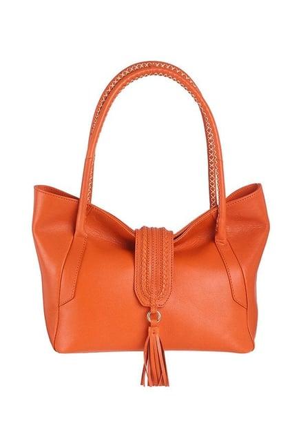 tohl rp 1 aretha orange tassel leather shoulder bag