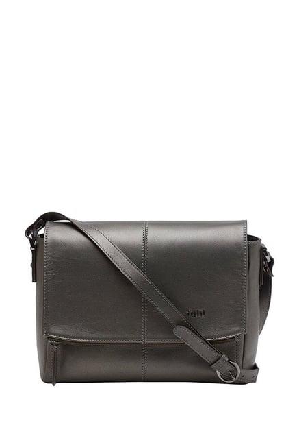 tohl rp1 monroe metallic solid leather flap sling bag
