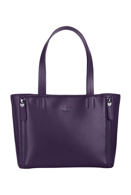 tohl rp1 varick aubergine purple zip leather shoulder bag