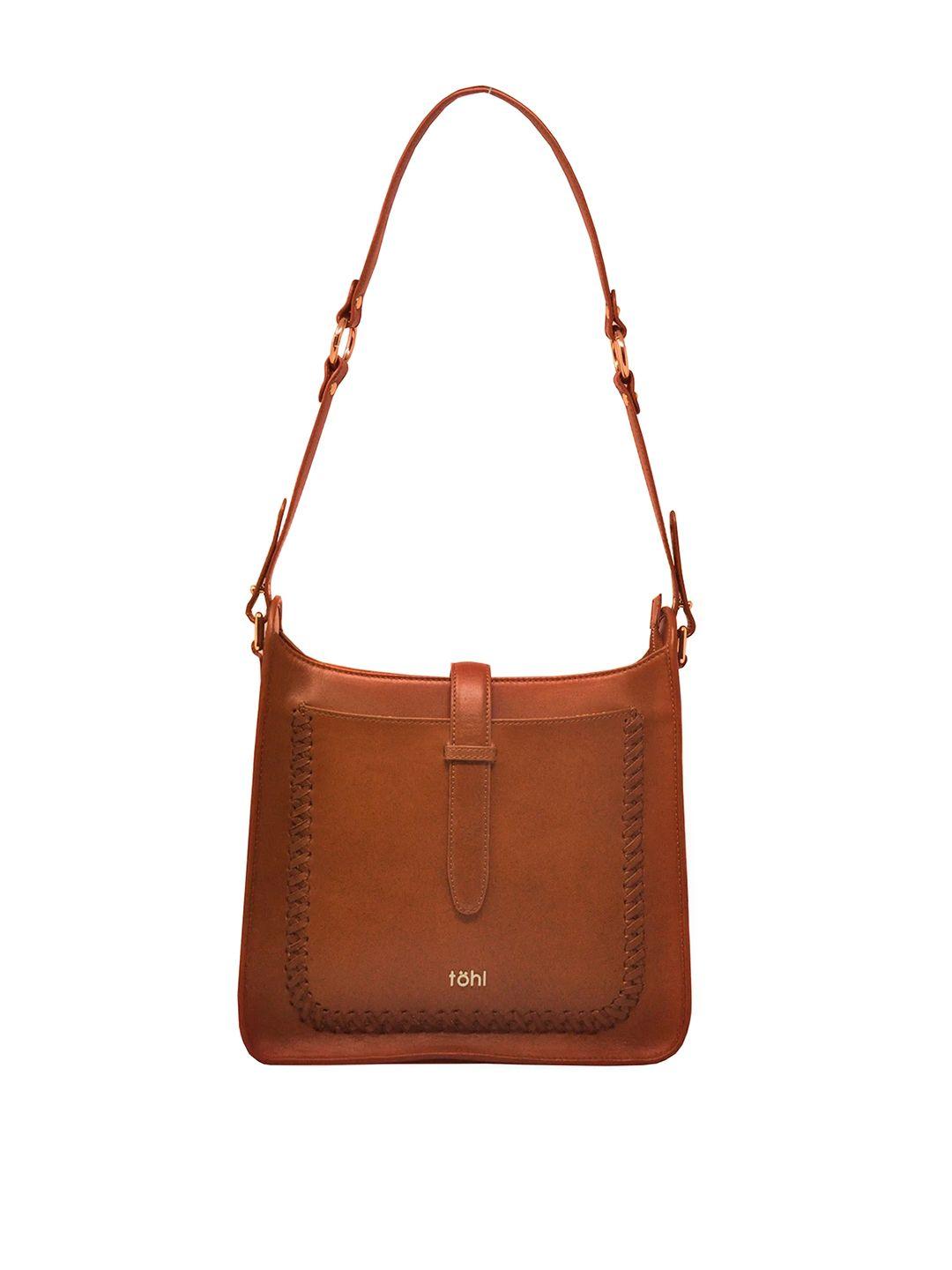 tohl tan solid shoulder bag