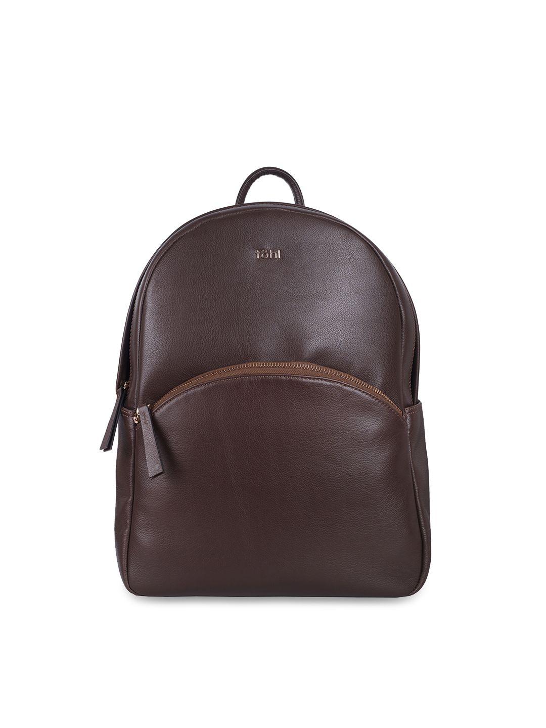 tohl women brown textured backpack
