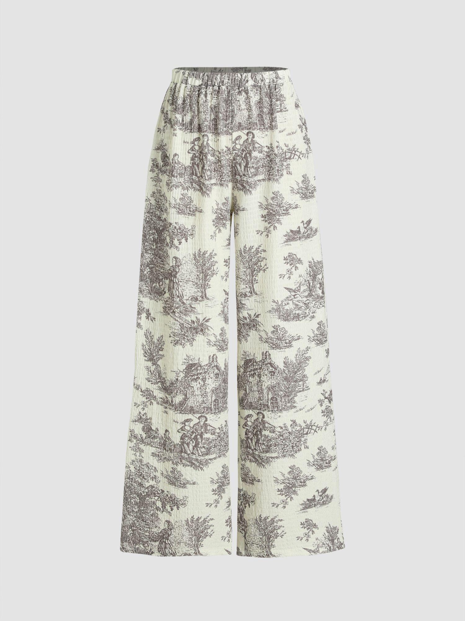 toile de joey wide leg trousers