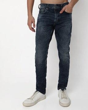 toki in lightly washed slim straight fit jeans